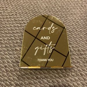 Acrylic Cards and Gifts sign